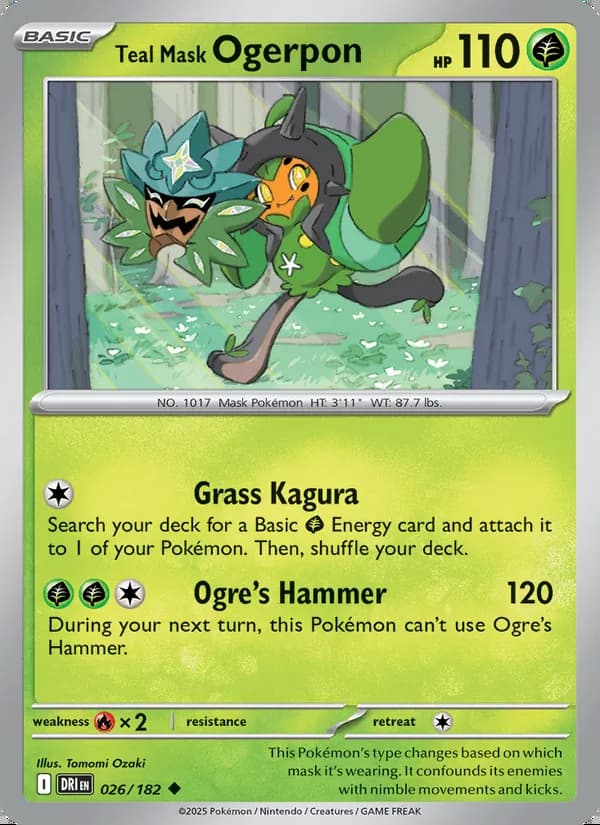 Teal Mask Ogerpon — Destined Rivals #026
