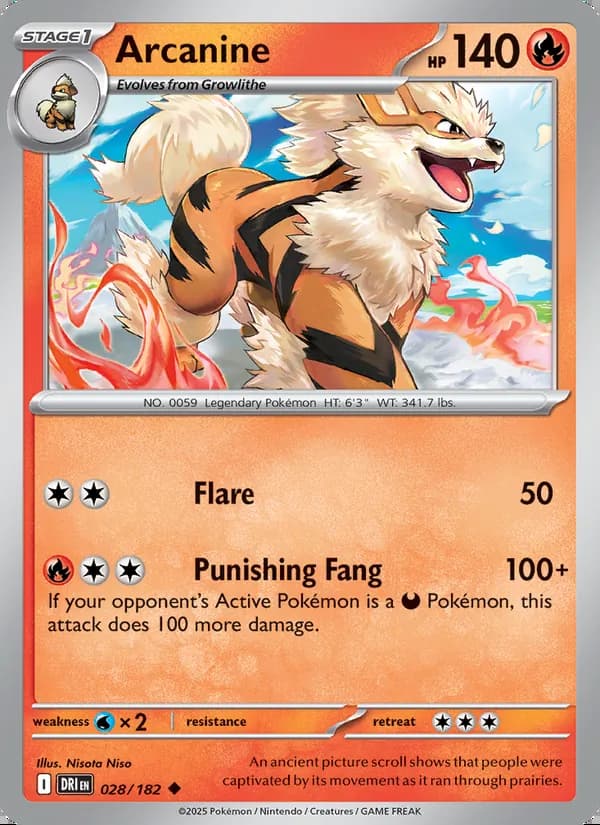 Arcanine — Destined Rivals #028