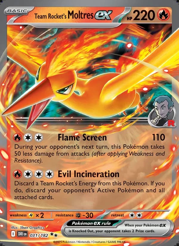 Moltres ex del Team Rocket — Rivales Predestinados #031