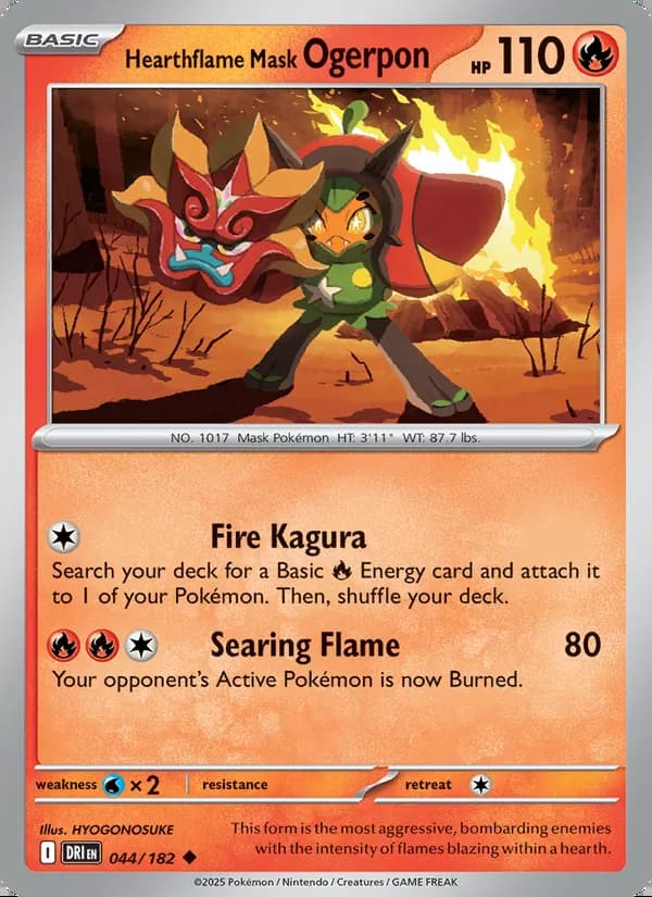 Hearthflame Mask Ogerpon — Destined Rivals #044