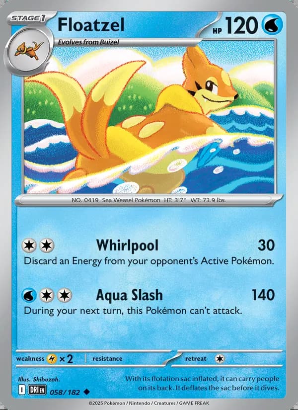 Floatzel — Destined Rivals #058