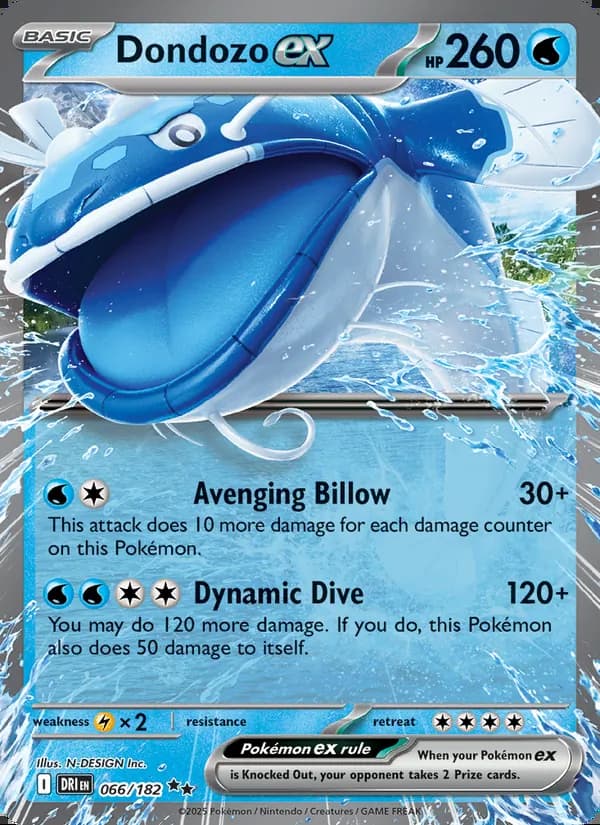 Dondozo ex — Destined Rivals #066