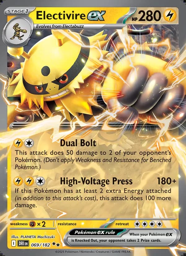 Electivire ex — Destined Rivals #069