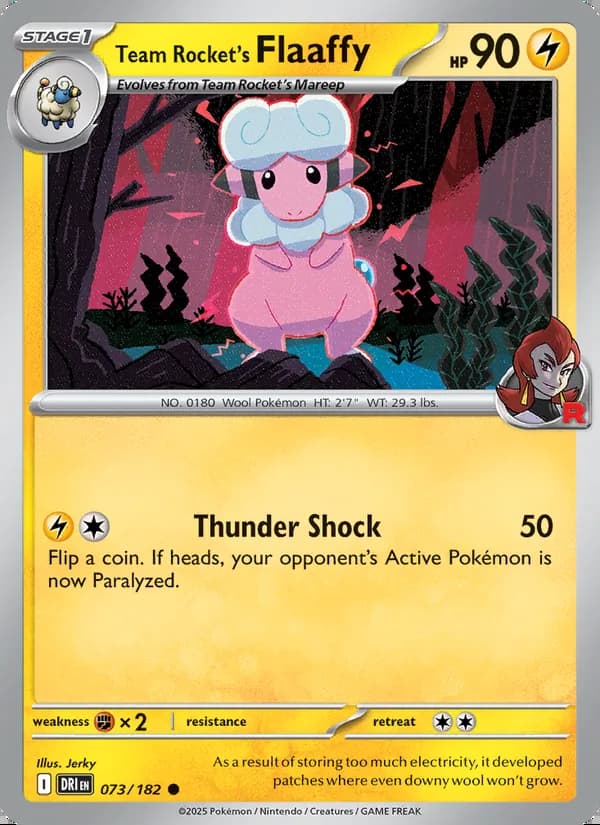 Team Rocket's Flaaffy — Destined Rivals #073
