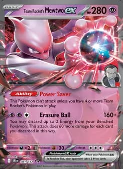 Mewtwo ex del Team Rocket — Rivales Predestinados #081