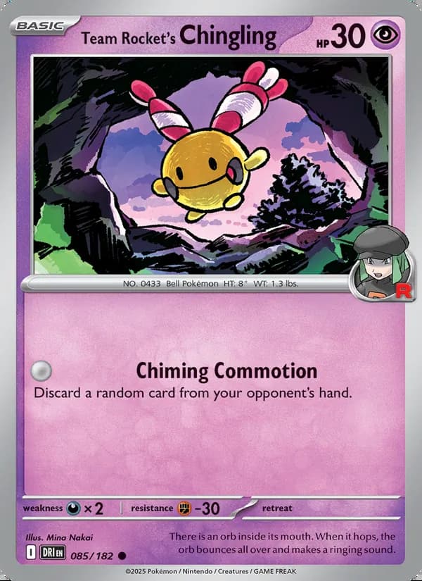 Team Rocket's Chingling — Destined Rivals #085