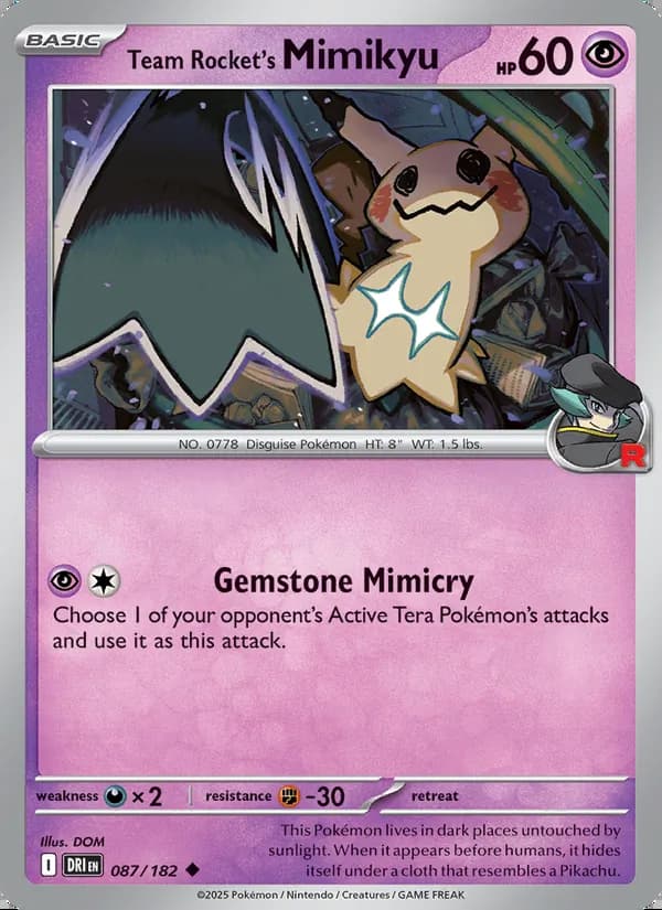 Team Rocket's Mimikyu — Destined Rivals #087