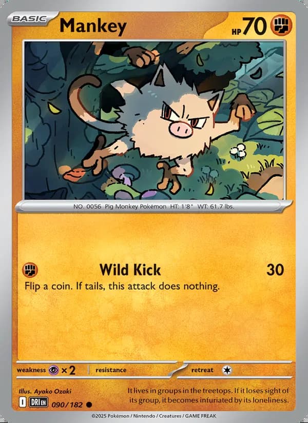 Mankey — Rivales Predestinados #090