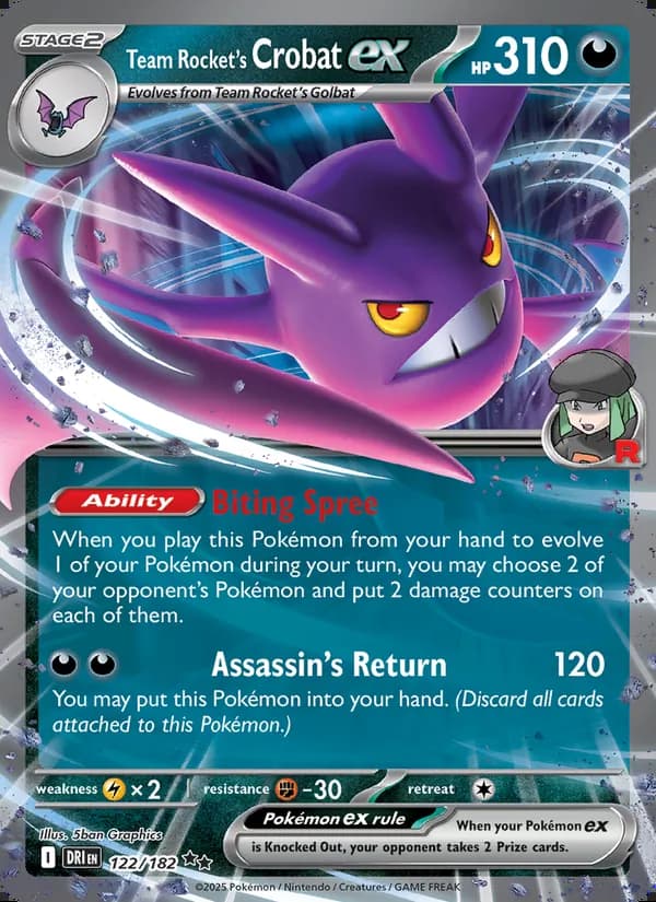 Crobat ex del Team Rocket — Rivales Predestinados #122