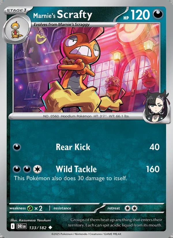 Marnie's Scrafty — Destined Rivals #133