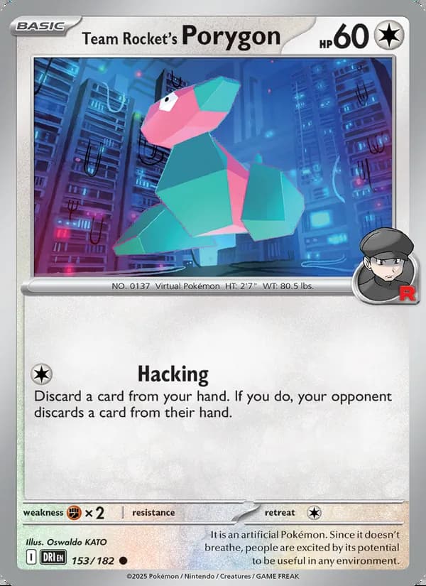 Team Rocket's Porygon — Destined Rivals #153