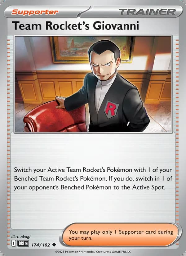 Team Rocket's Giovanni — Destined Rivals #174