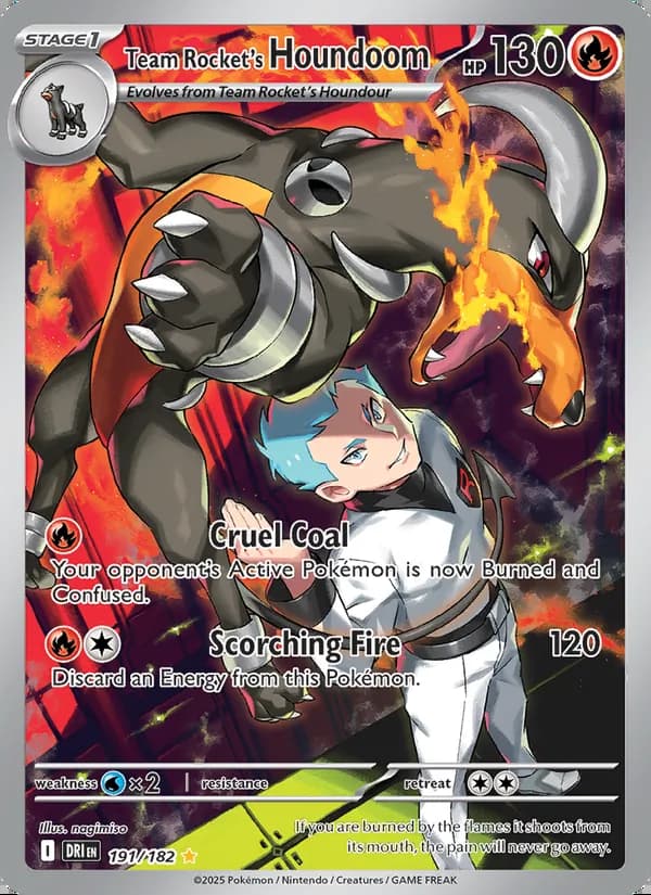 Houndoom del Team Rocket — Rivales Predestinados #191