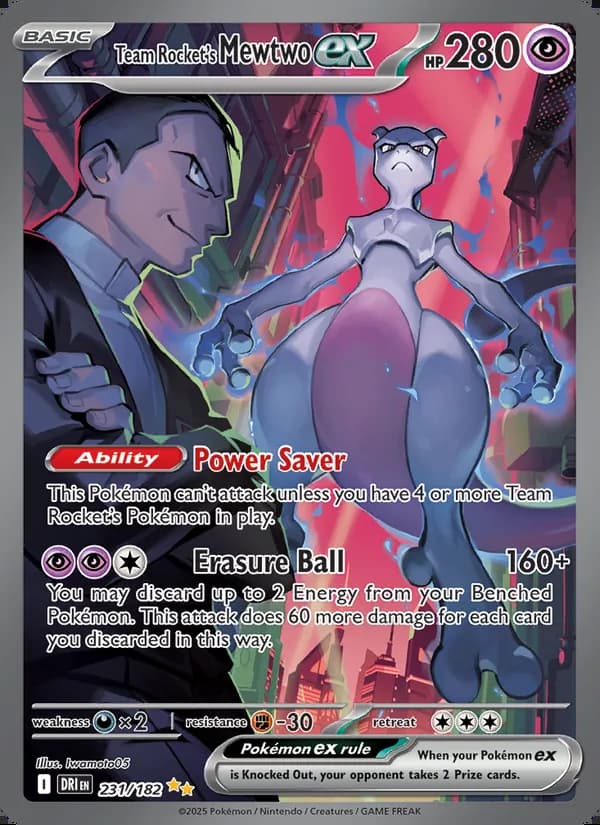 Mewtwo ex del Team Rocket — Rivales Predestinados #231