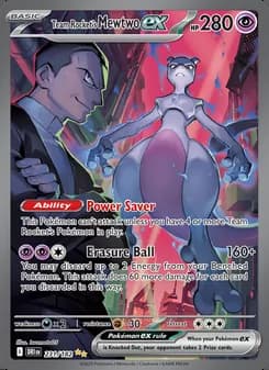 Mewtwo ex del Team Rocket — Rivales Predestinados #231