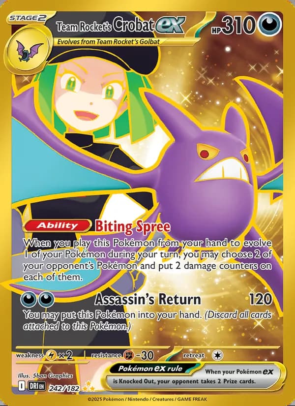 Crobat ex del Team Rocket — Rivales Predestinados #242