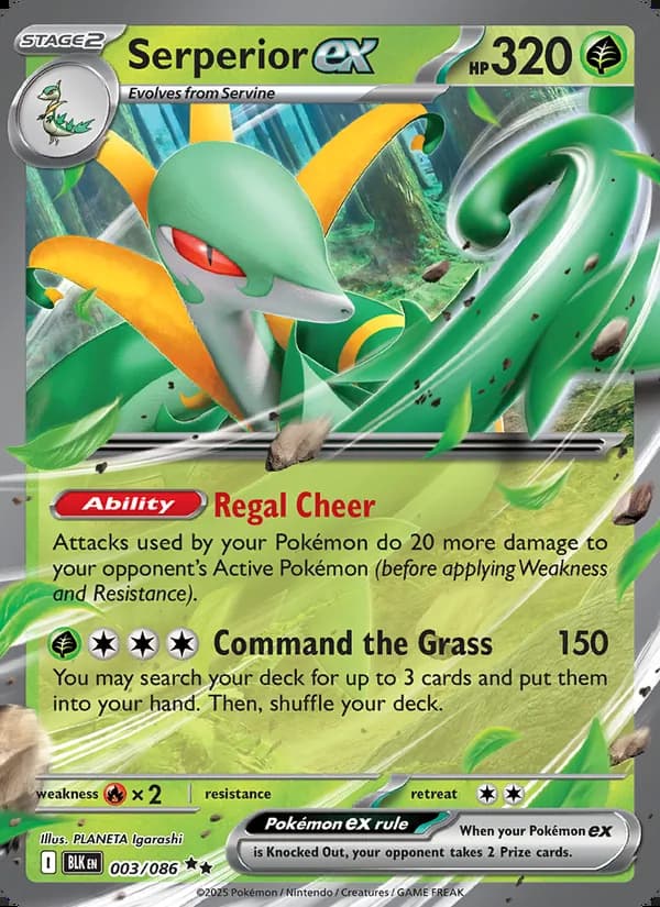 Serperior ex — Black Bolt #003