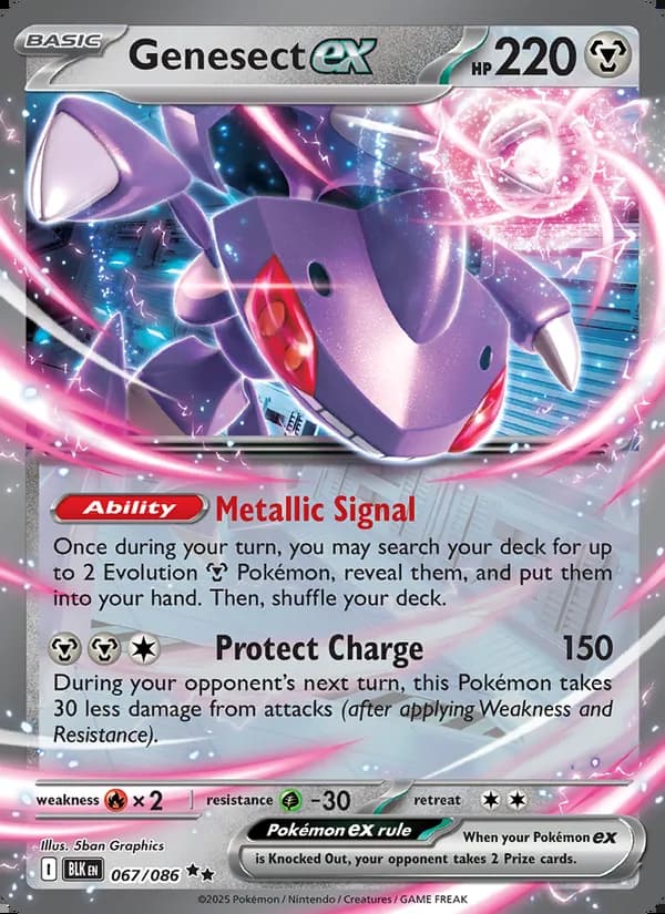Genesect ex — Fulgor Negro #067