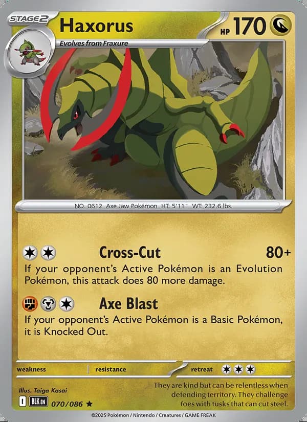 Haxorus — Fulgor Negro #070