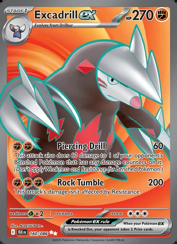 Excadrill ex — Fulgor Negro #160