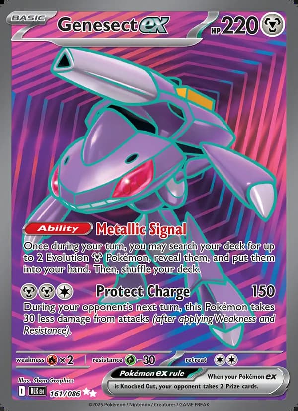 Genesect ex — Fulgor Negro #161