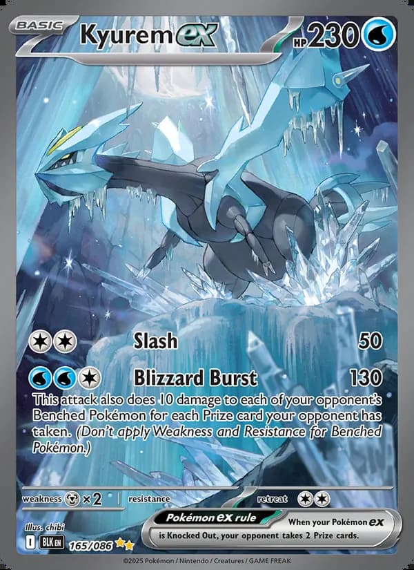 Kyurem ex — Fulgor Negro #165