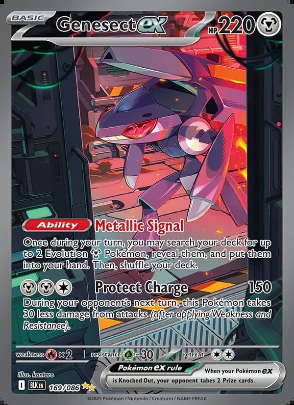 Genesect ex — Fulgor Negro #169