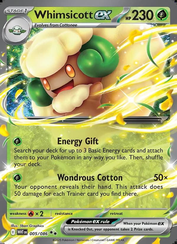 Whimsicott ex — Llama Blanca #005