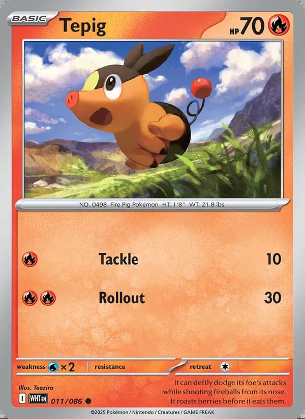 Tepig — White Flare #011