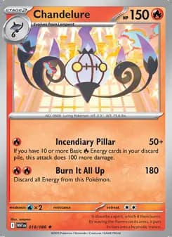 Chandelure — White Flare #018