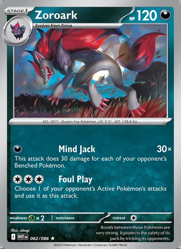 Zoroark — White Flare #062