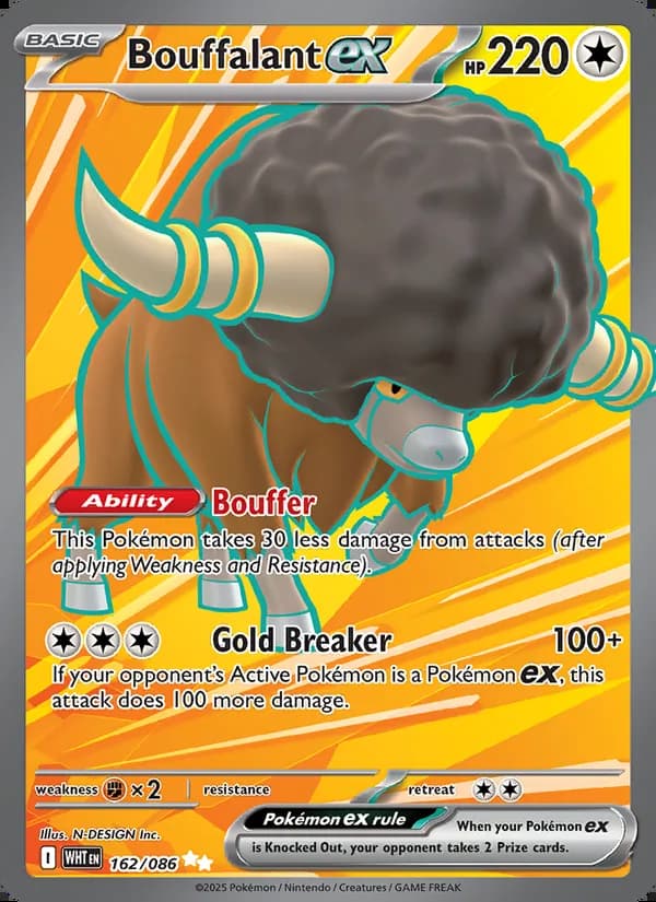 Bouffalant ex — White Flare #162