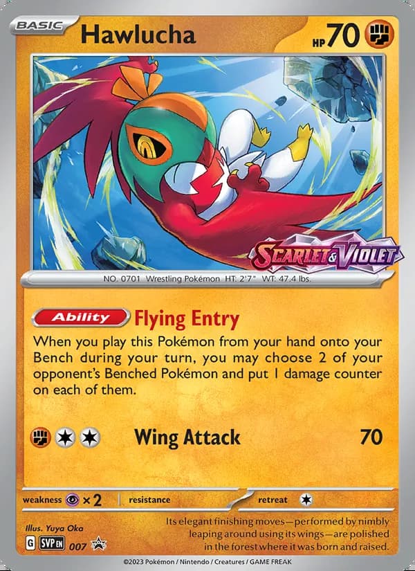Hawlucha — SVP Black Star Promos #007