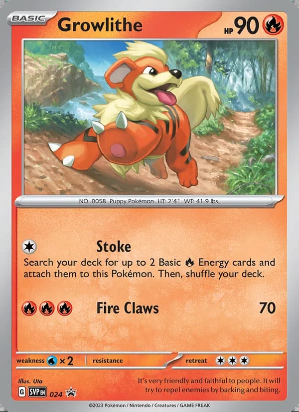 Growlithe — SVP Black Star Promos #024