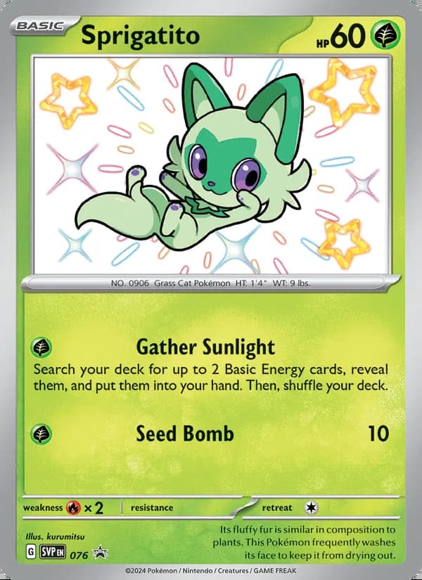 Sprigatito — SVP Black Star Promos #076