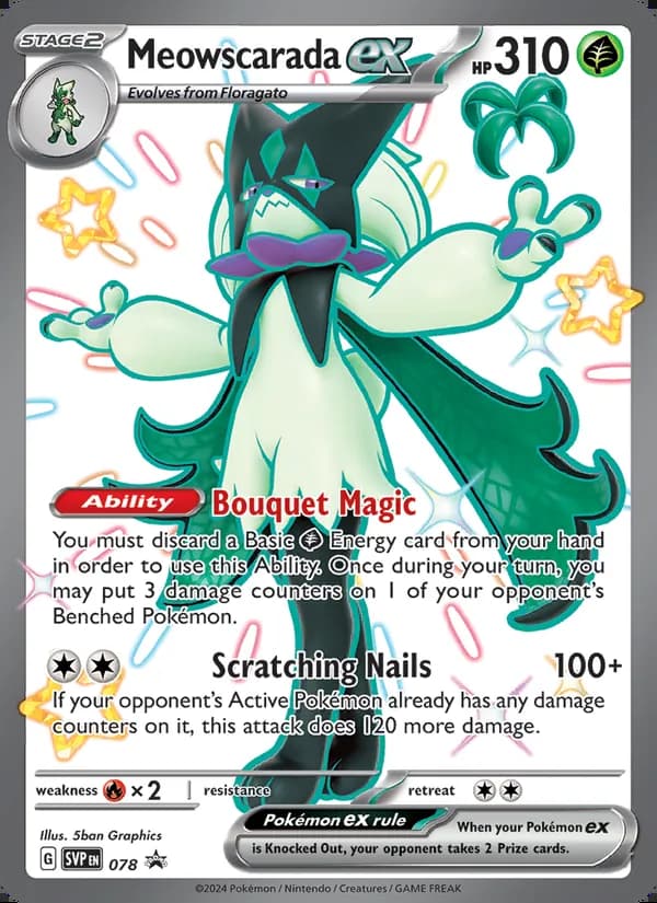 Meowscarada ex — SVP Black Star Promos #078