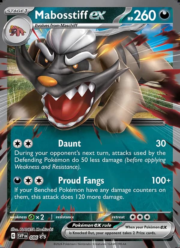Mabosstiff ex — SVP Black Star Promos #086
