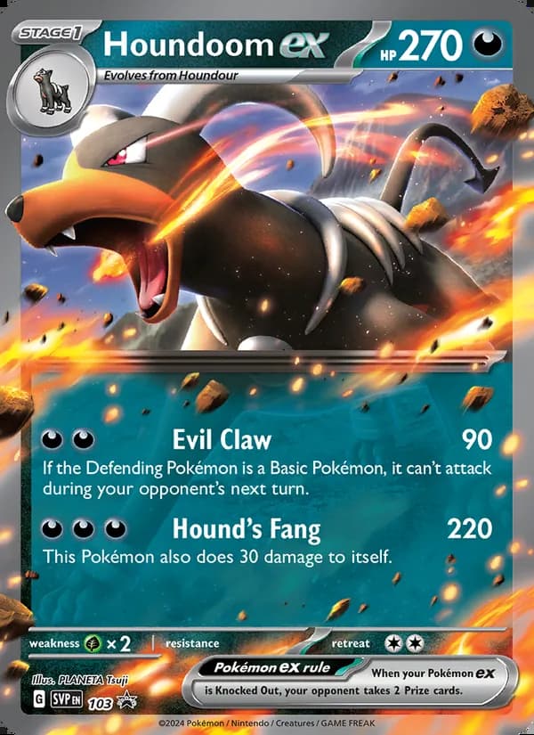 Houndoom ex — SVP Black Star Promos #103