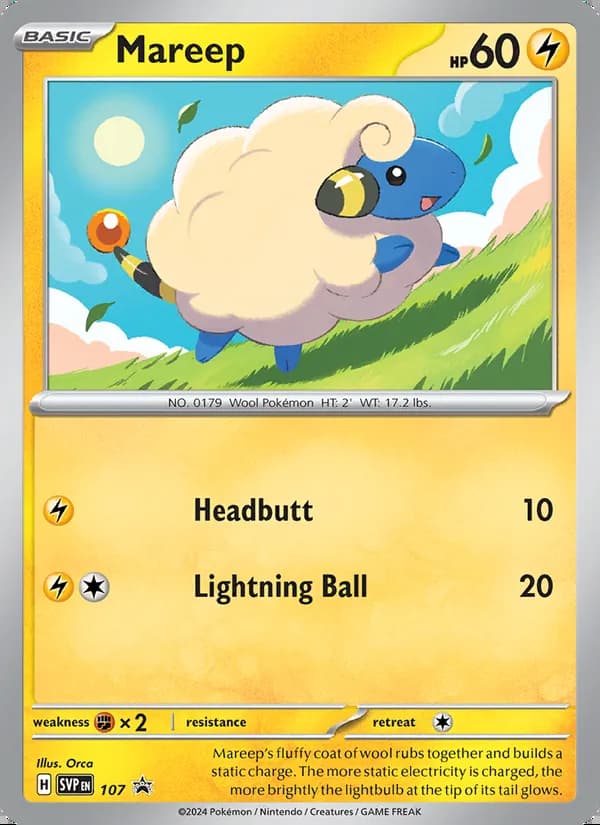 Mareep — SVP Black Star Promos #107