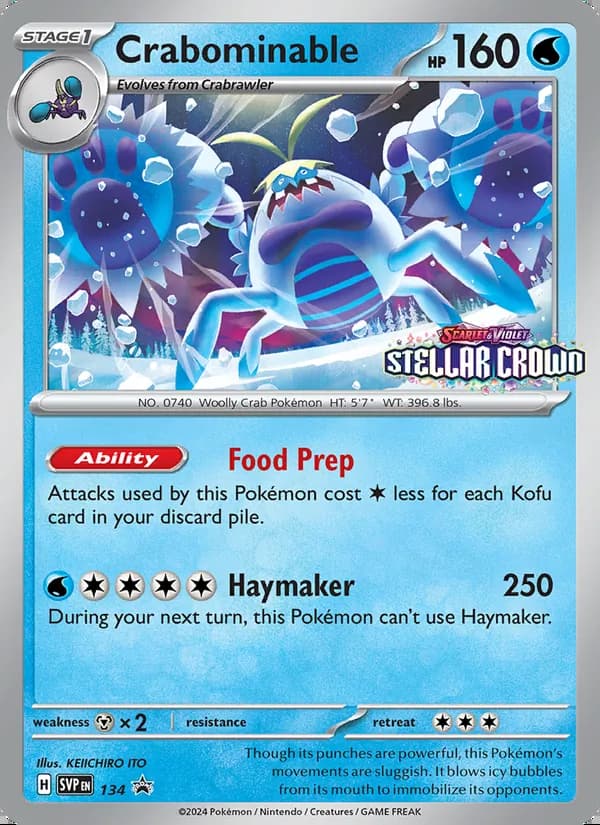 Crabominable — SVP Black Star Promos #134