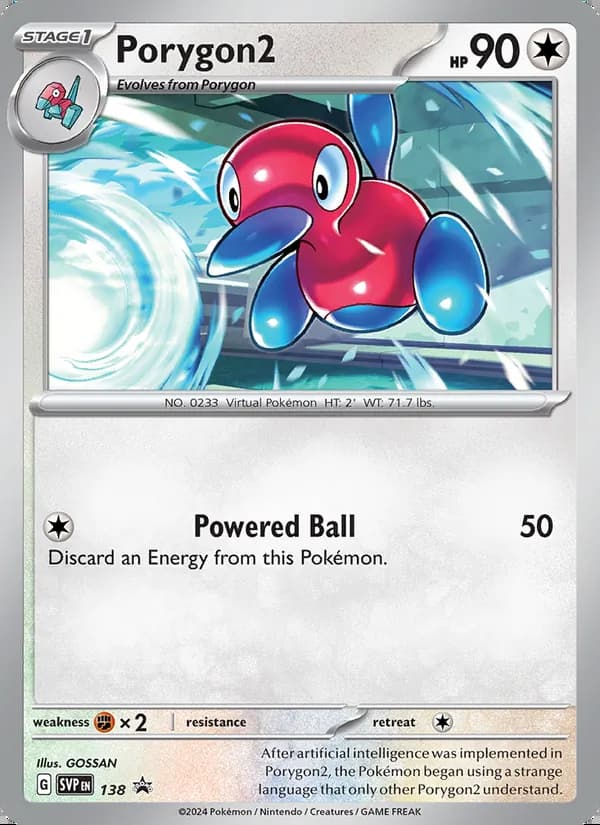 Porygon2 — SVP Black Star Promos #138