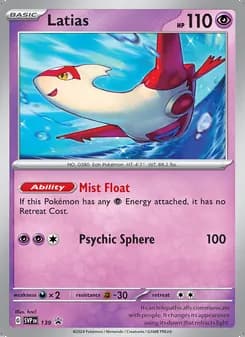 Latias — SVP Black Star Promos #139