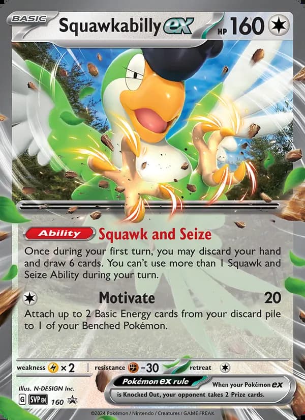 Squawkabilly ex — SVP Black Star Promos #160