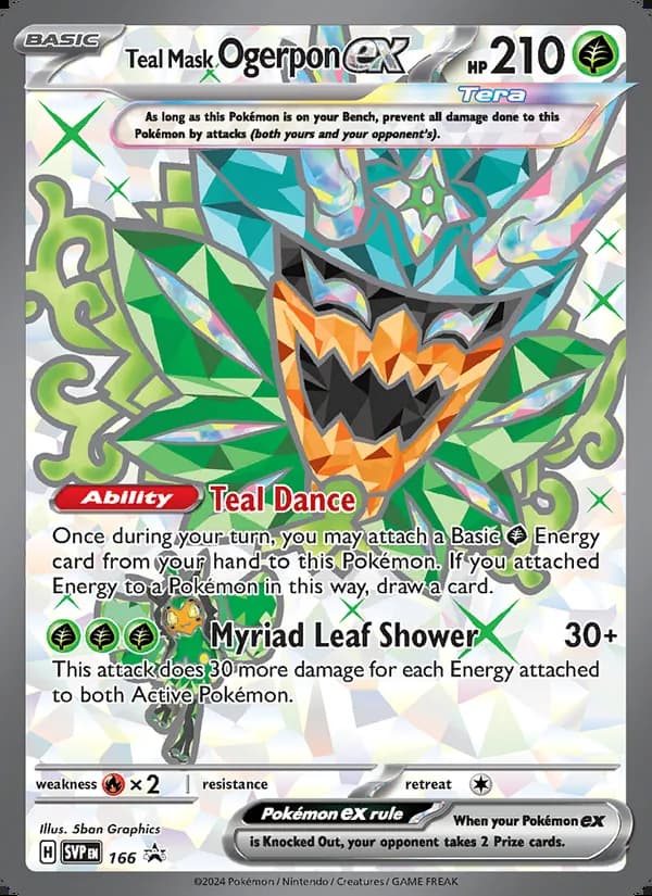 Teal Mask Ogerpon ex — SVP Black Star Promos #166