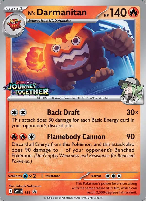 N's Darmanitan — SVP Black Star Promos #181