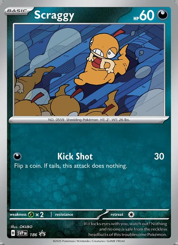 Scraggy — SVP Black Star Promos #186