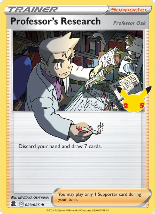 Professor's Research (Professor Oak) — Celebrations #23
