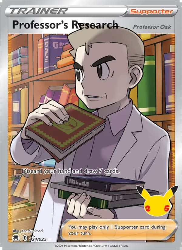 Professor's Research (Professor Oak) — Celebrations #24