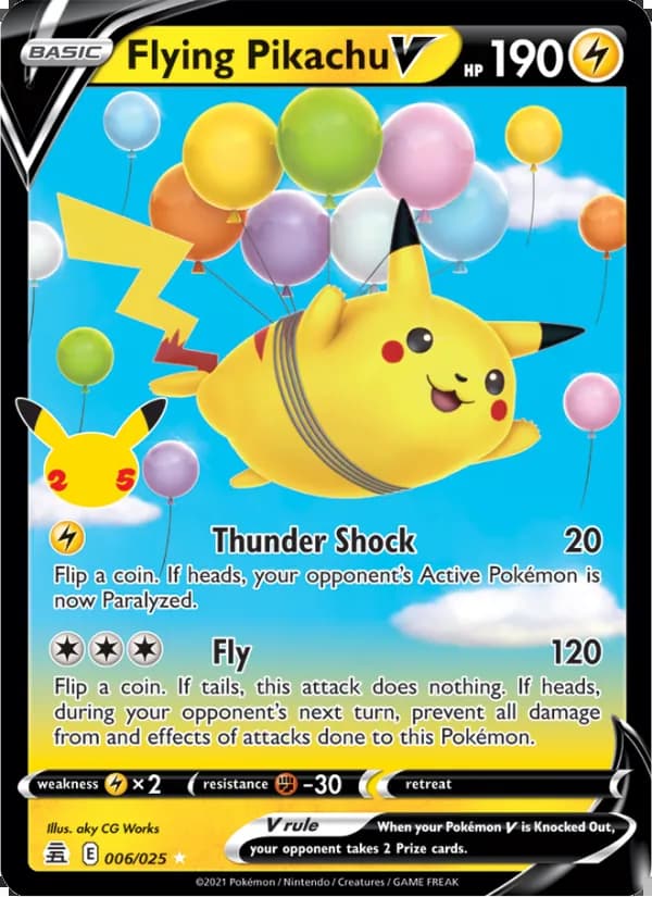 Flying Pikachu V — Celebrations #6