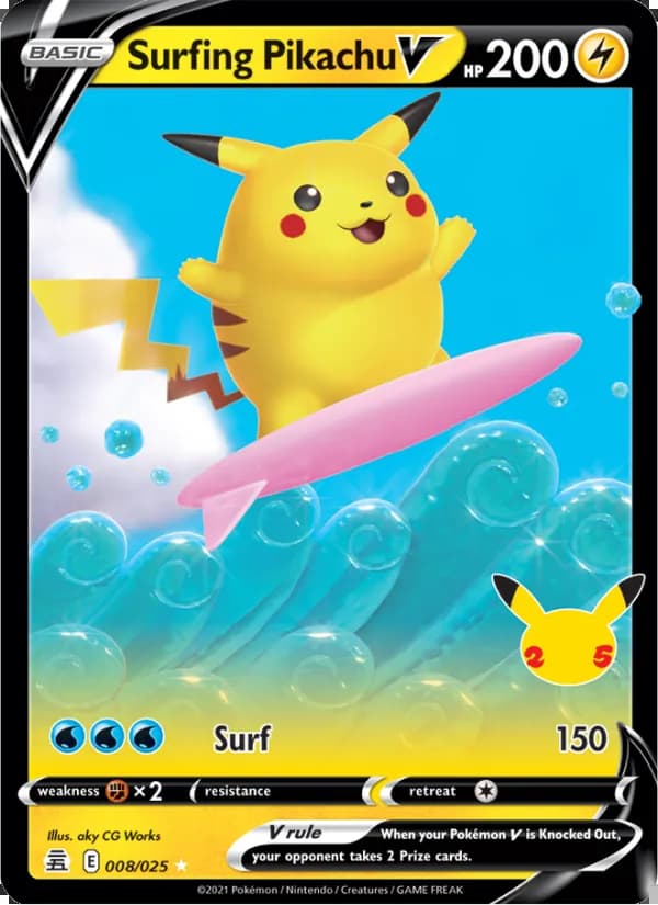 Pikachu Surf V — Celebraciones #8